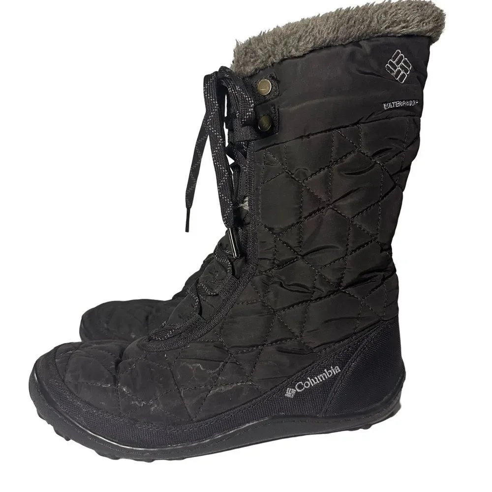 Columbia Minx Mid II Omni-Heat Black Winter Boots